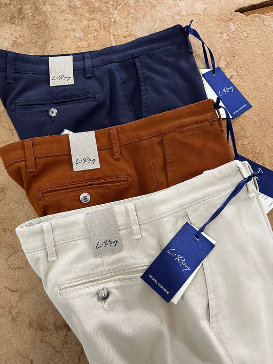 MADRAS - Pantaloni con risvolto