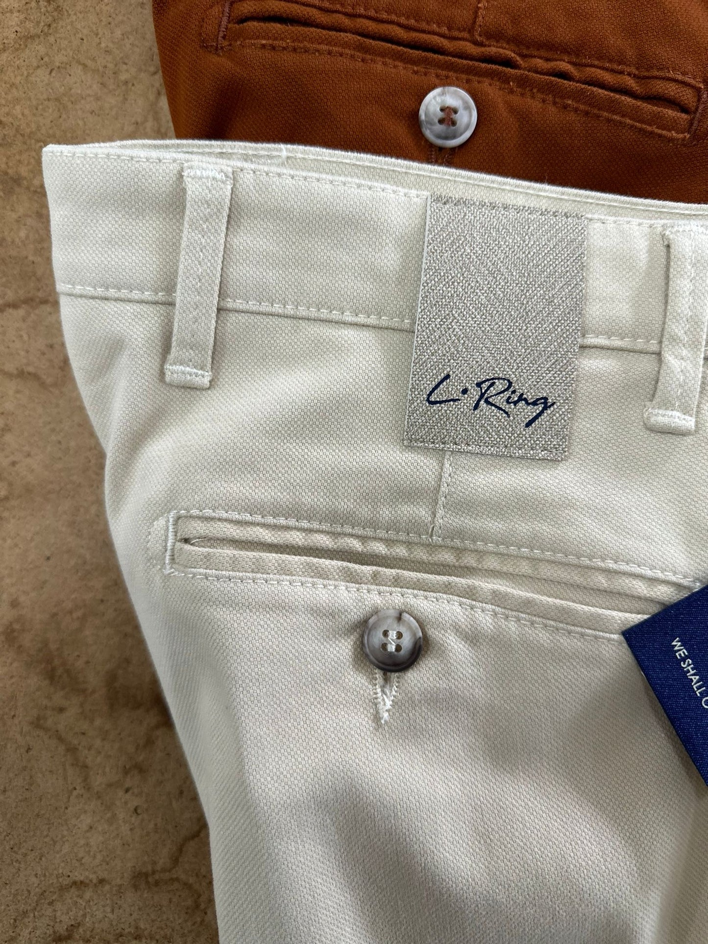 MADRAS - Pantaloni con risvolto