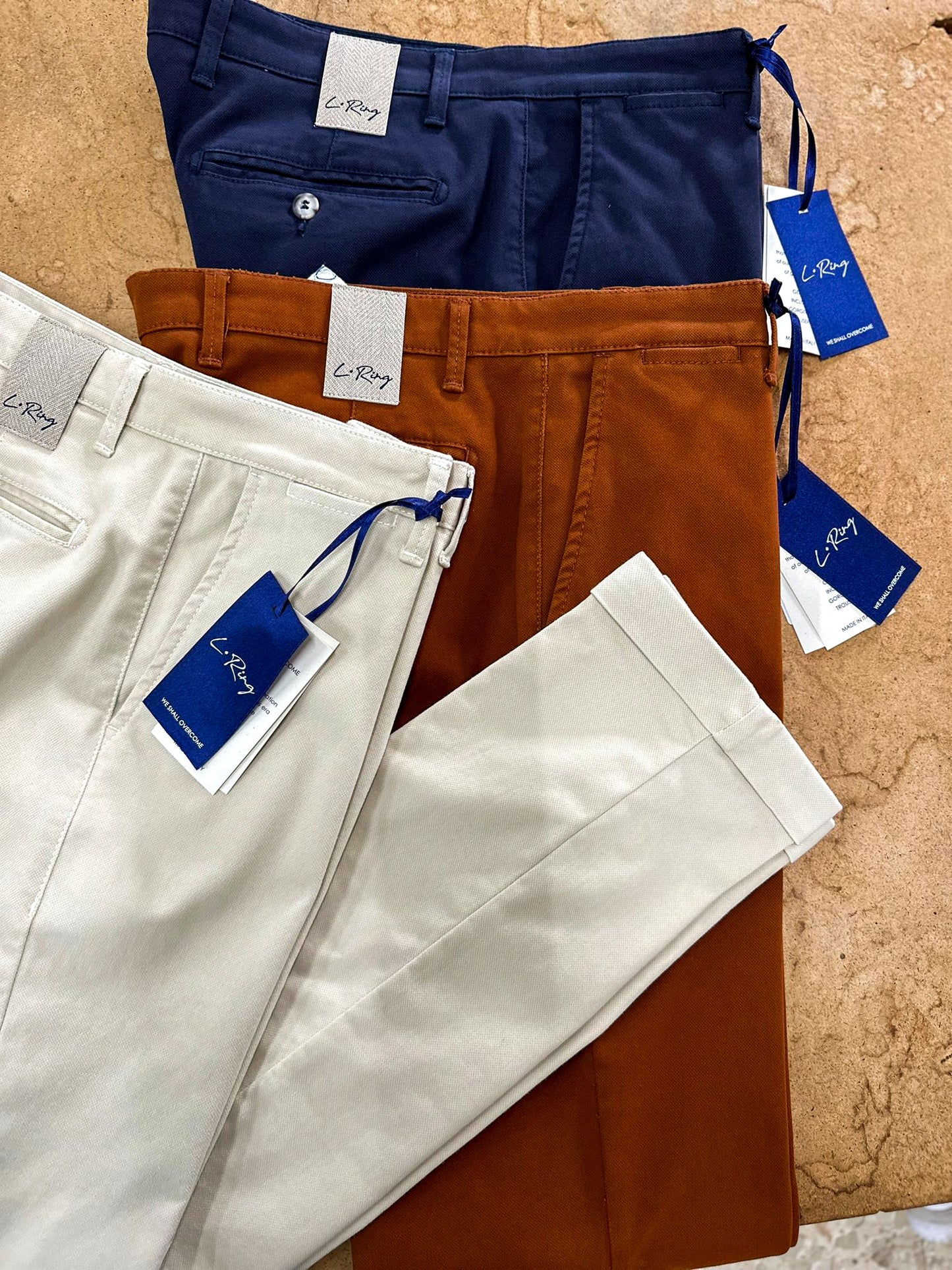 MADRAS - Pantaloni con risvolto