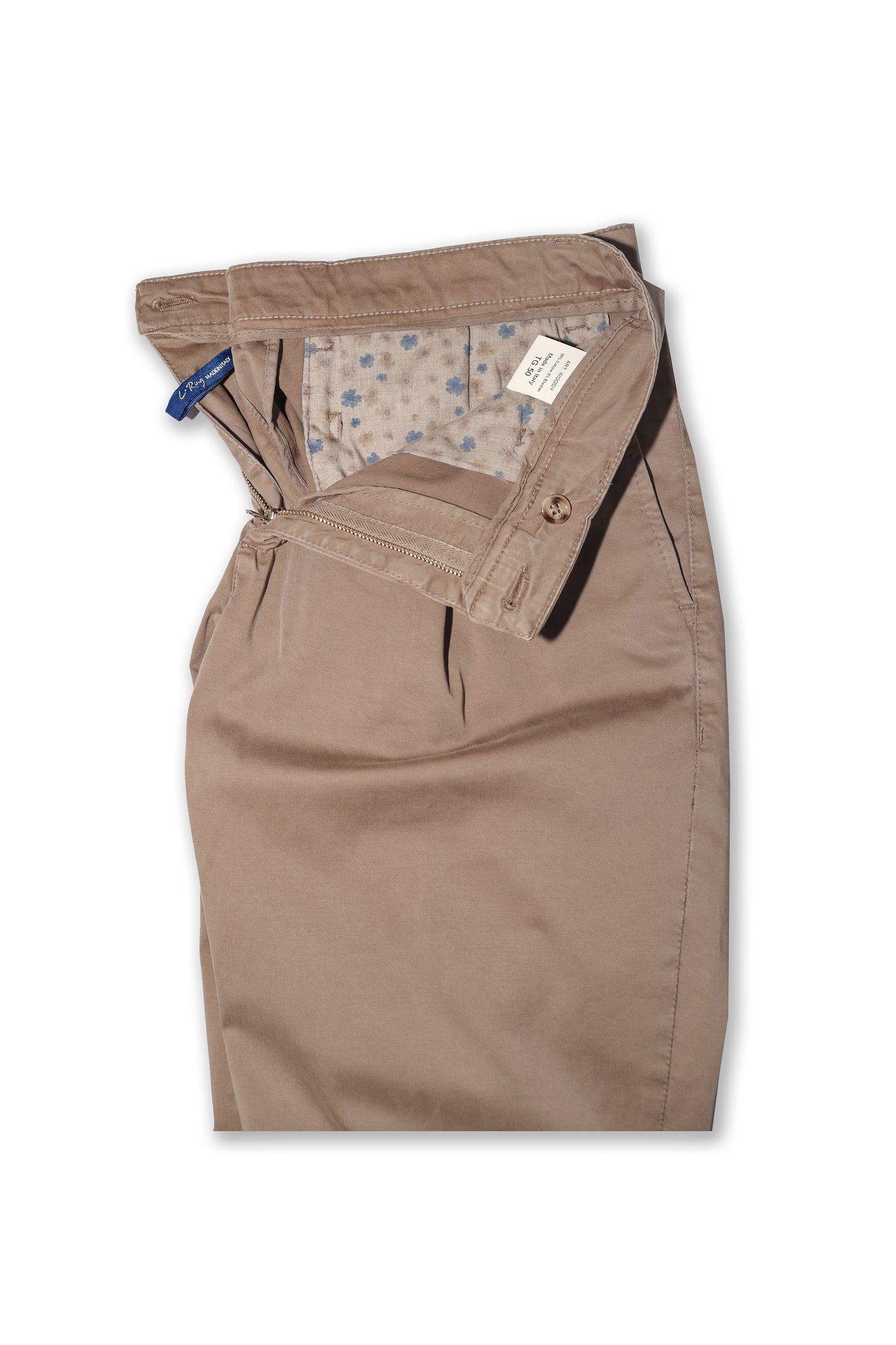 WOODY - Pantaloni con pence e risvolto.